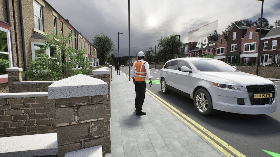Traffic microsimulation environment: real-time environment view